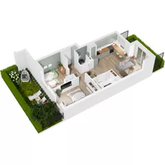 3 pokoje, mieszkanie 58,33 m², parter, oferta nr 124/228, Dobre Strony, Kraków, Dębniki, Borek Fałęcki, ul. Obozowa