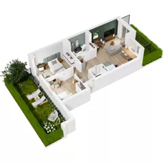 3 pokoje, mieszkanie 56,78 m², parter, oferta nr 124/212, Dobre Strony, Kraków, Dębniki, Borek Fałęcki, ul. Obozowa