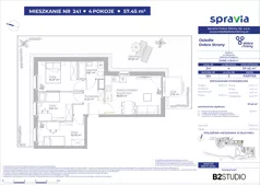 3 pokoje, mieszkanie 57,45 m², parter, oferta nr 124/241, Dobre Strony, Kraków, Dębniki, Borek Fałęcki, ul. Obozowa