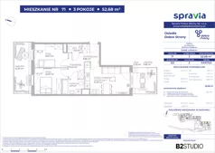 3 pokoje, mieszkanie 52,68 m², parter, oferta nr 122/71, Dobre Strony, Kraków, Dębniki, Borek Fałęcki, ul. Obozowa