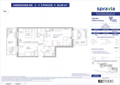 3 pokoje, mieszkanie 55,09 m², parter, oferta nr 122/4, Dobre Strony, Kraków, Dębniki, Borek Fałęcki, ul. Obozowa