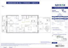 3 pokoje, mieszkanie 58,74 m², parter, oferta nr 126/194, Dobre Strony, Kraków, Dębniki, Borek Fałęcki, ul. Obozowa