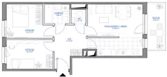 3 pokoje, mieszkanie 55,05 m², piętro 3, oferta nr 1/155, Przy Unii IV, Poznań, Żegrze, ul. Wagrowska