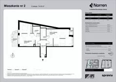 3 pokoje, mieszkanie 74,20 m², parter, oferta nr 0/2, Norren, Gdynia, Śródmieście, Śródmieście, ul. Żeromskiego 14