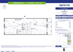 4 pokoje, mieszkanie 81,31 m², piętro 6, oferta nr B1/84, Architektów, Wrocław, Al. Architektów 22-30