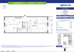 4 pokoje, mieszkanie 79,57 m², piętro 2, oferta nr B1/40, Architektów, Wrocław, Al. Architektów 22-30