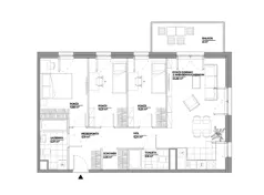 4 pokoje, mieszkanie 78,09 m², piętro 3, oferta nr A/150, Architektów, Wrocław, Al. Architektów 22-30