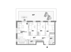 4 pokoje, mieszkanie 74,37 m², parter, oferta nr A/121, Architektów, Wrocław, Al. Architektów 22-30