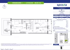 4 pokoje, mieszkanie 80,93 m², piętro 1, oferta nr B1/1, Architektów, Wrocław, Żerniki, Al. Architektów 22-30