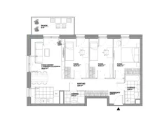 4 pokoje, mieszkanie 74,38 m², piętro 1, oferta nr A/133, Architektów, Wrocław, Al. Architektów 22-30