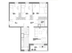 4 pokoje, mieszkanie 83,12 m², piętro 1, oferta nr B1/99, Architektów, Wrocław, Al. Architektów 22-30