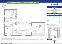 4 pokoje, mieszkanie 88,18 m², piętro 3, oferta nr B2/179, Architektów, Wrocław, Al. Architektów 22-30