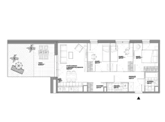 4 pokoje, mieszkanie 67,51 m², piętro 6, oferta nr B1/77, Architektów, Wrocław, Al. Architektów 22-30