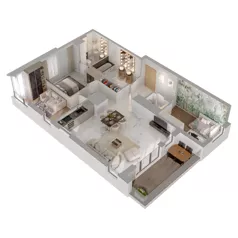 4 pokoje, mieszkanie 84,08 m², piętro 16, oferta nr A1/136, Zaspa Wysoko, Gdańsk, Zaspa, Zaspa-Młyniec, aleja Jana Pawła II