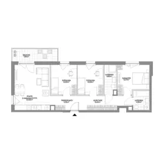 4 pokoje, mieszkanie 81,63 m², piętro 1, oferta nr 2/102, Osiedle Prystora II, Warszawa, Ursus, Skorosze, ul. Aleksandra Prystora 2