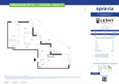 4 pokoje, mieszkanie 83,02 m², piętro 1, oferta nr 28/76, Leśny Marcelin, Poznań, Grunwald, Junikowo, ul. Jeleniogórska