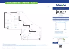 4 pokoje, mieszkanie 83,42 m², piętro 2, oferta nr 28/83, Leśny Marcelin, Poznań, Grunwald, Junikowo, ul. Jeleniogórska
