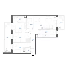4 pokoje, mieszkanie 82,18 m², piętro 1, oferta nr 28/9, Leśny Marcelin, Poznań, Grunwald, Junikowo, ul. Jeleniogórska
