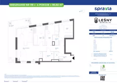 4 pokoje, mieszkanie 80,92 m², piętro 1, oferta nr 28A/119, Leśny Marcelin, Poznań, Grunwald, Junikowo, ul. Jeleniogórska