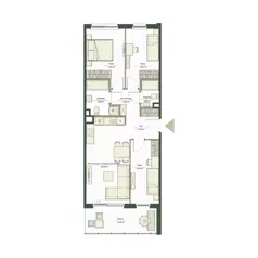 4 pokoje, mieszkanie 68,58 m², piętro 1, oferta nr B7/8, Apartamenty Onlylife, Warszawa, Wilanów, Powsin, ul. Łukasza Drewny/Potułkały