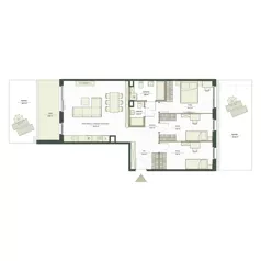 4 pokoje, mieszkanie 89,60 m², parter, oferta nr B10/62, Apartamenty Onlylife, Warszawa, Wilanów, Powsin, ul. Łukasze Drewny / Potukały
