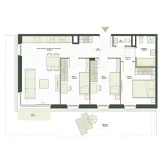 4 pokoje, mieszkanie 68,39 m², parter, oferta nr B8/25, Apartamenty Onlylife, Warszawa, Wilanów, Powsin, ul. Łukasze Drewny / Potukały
