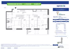 4 pokoje, mieszkanie 64,86 m², piętro 2, oferta nr 8/1279, Nowy Grabiszyn 8, Wrocław, Grabiszyn-Grabiszynek, Fabryczna, ul. Miedziana