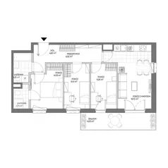 4 pokoje, mieszkanie 64,86 m², piętro 2, oferta nr 8/1279, Nowy Grabiszyn 8, Wrocław, Grabiszyn-Grabiszynek, Fabryczna, ul. Miedziana