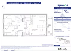 4 pokoje, mieszkanie 68,95 m², piętro 2, oferta nr 126/198, Dobre Strony, Kraków, Dębniki, Borek Fałęcki, ul. Obozowa