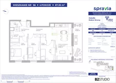 4 pokoje, mieszkanie 67,35 m², piętro 2, oferta nr 122/96, Dobre Strony, Kraków, Dębniki, Borek Fałęcki, ul. Obozowa