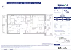 4 pokoje, mieszkanie 68,98 m², parter, oferta nr 126/192, Dobre Strony, Kraków, Dębniki, Borek Fałęcki, ul. Obozowa