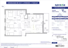 4 pokoje, mieszkanie 72,10 m², piętro 2, oferta nr 124/247, Dobre Strony, Kraków, Dębniki, Borek Fałęcki, ul. Obozowa