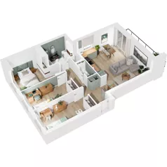4 pokoje, mieszkanie 72,10 m², piętro 2, oferta nr 124/247, Dobre Strony, Kraków, Dębniki, Borek Fałęcki, ul. Obozowa