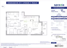 4 pokoje, mieszkanie 79,12 m², piętro 1, oferta nr 124/217, Dobre Strony, Kraków, Dębniki, Borek Fałęcki, ul. Obozowa