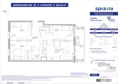 4 pokoje, mieszkanie 68,49 m², piętro 2, oferta nr 122/55, Dobre Strony, Kraków, Dębniki, Borek Fałęcki, ul. Obozowa