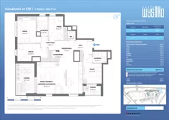 5 pokoi, mieszkanie 100,71 m², piętro 17, oferta nr A1/139, Zaspa Wysoko, Gdańsk, Zaspa, Zaspa-Młyniec, aleja Jana Pawła II