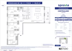 5 pokoi, mieszkanie 96,23 m², piętro 1, oferta nr 51E/139, Osiedle Centralnie!, Kraków, Czyżyny, Łęg, ul. Centralna 51D, 51E