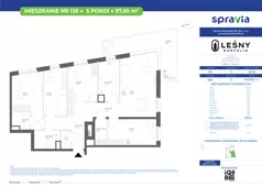 5 pokoi, mieszkanie 97,65 m², piętro 4, oferta nr 28A/135, Leśny Marcelin, Poznań, Grunwald, Junikowo, ul. Jeleniogórska