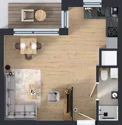 1 pokój, apartament 29,48 m², piętro 16, oferta nr A1/135, Zaspa Wysoko, Gdańsk, Zaspa, Zaspa-Młyniec, aleja Jana Pawła II