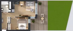 2 pokoje, apartament 38,21 m², piętro 1, oferta nr A1/5, Zaspa Wysoko, Gdańsk, Zaspa, Zaspa-Młyniec, aleja Jana Pawła II