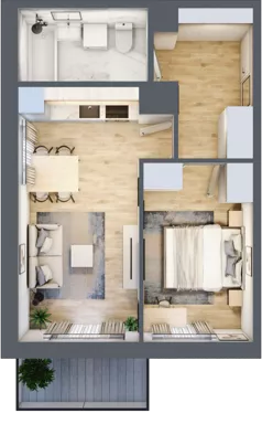 2 pokoje, mieszkanie 40,35 m², piętro 4, oferta nr 3/121, Osiedle Prystora, Warszawa, Ursus, Skorosze, ul. Prystora