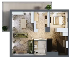 2 pokoje, mieszkanie 93,30 m², piętro 2, oferta nr C/14, Aalto, Gdańsk, Wrzeszcz, ul. Ogrodowa