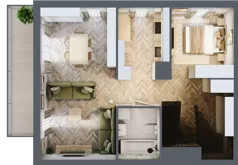 2 pokoje, mieszkanie 93,30 m², piętro 2, oferta nr D/10, Aalto, Gdańsk, Wrzeszcz, ul. Ogrodowa