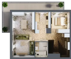 1 pokój, mieszkanie 93,30 m², piętro 2, oferta nr E/14, Aalto, Gdańsk, Wrzeszcz, ul. Ogrodowa
