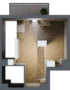 2 pokoje, mieszkanie 55,12 m², piętro 2, oferta nr F/15, Aalto, Gdańsk, Wrzeszcz, ul. Ogrodowa