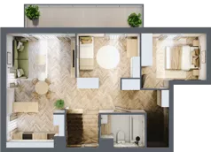 2 pokoje, mieszkanie 84,32 m², piętro 2, oferta nr F/12, Aalto, Gdańsk, Wrzeszcz, ul. Ogrodowa