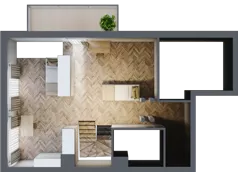 2 pokoje, mieszkanie 84,32 m², piętro 2, oferta nr F/12, Aalto, Gdańsk, Wrzeszcz, ul. Ogrodowa
