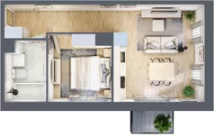 2 pokoje, mieszkanie 37,12 m², piętro 2, oferta nr 30/27, Osiedle Dolina Prądnika, Kraków, Prądnik Biały, ul. Glogera 30 i 30 A