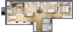 4 pokoje, mieszkanie 76,63 m², piętro 2, oferta nr 30/33, Osiedle Dolina Prądnika, Kraków, Prądnik Biały, ul. Glogera 30 i 30 A