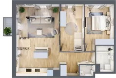 3 pokoje, mieszkanie 67,32 m², piętro 3, oferta nr 30/39, Osiedle Dolina Prądnika, Kraków, Prądnik Biały, ul. Glogera 30 i 30 A